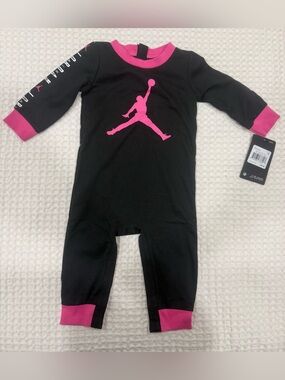 Jordan Black One-Piece with Pink Jumpman